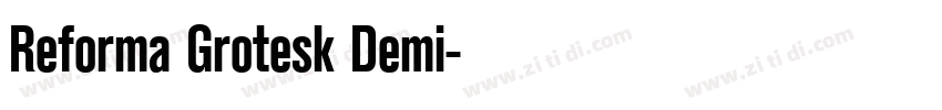 Reforma Grotesk Demi字体转换